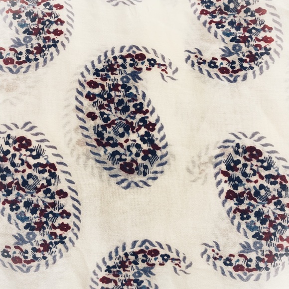 Ann Taylor Loft Softened Paisley Silk Blend Blouse - Picture 5 of 8